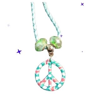 Peace sign retro necklace,new